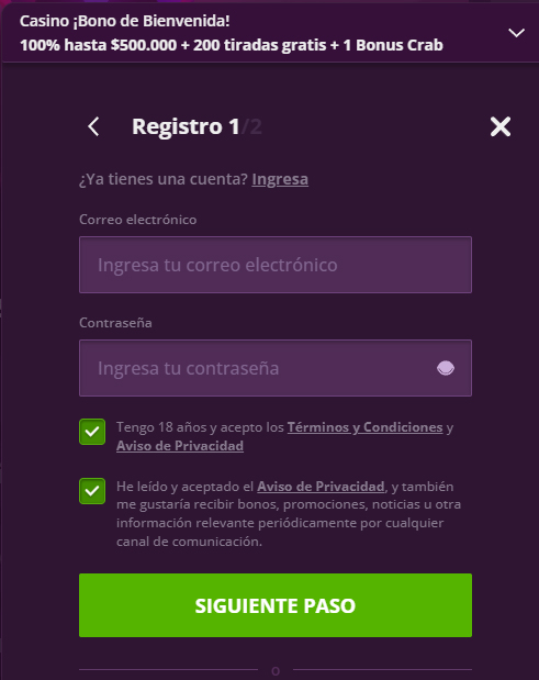 Malina-Casino-Chile-Register