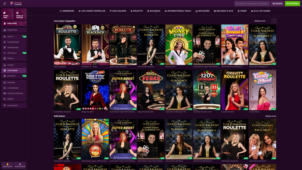 Malina Casino Live-Casino