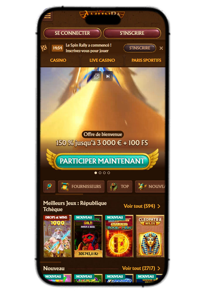 AmunRa Casino BE Mobile