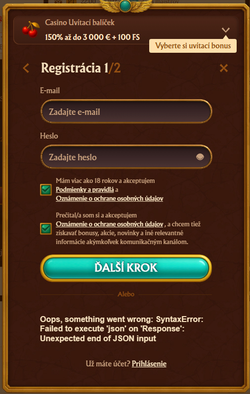 AmunRa Casino Register