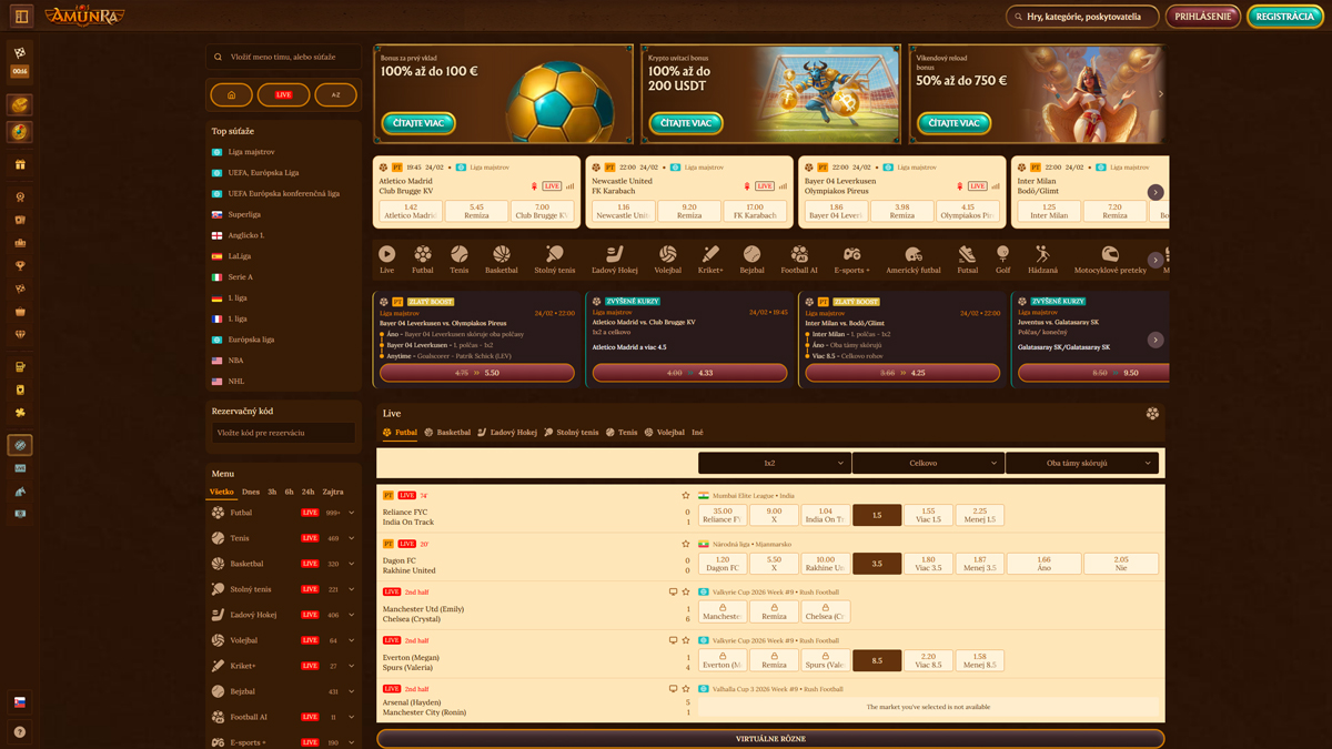 AmunRa Casino Sportweddenschappen