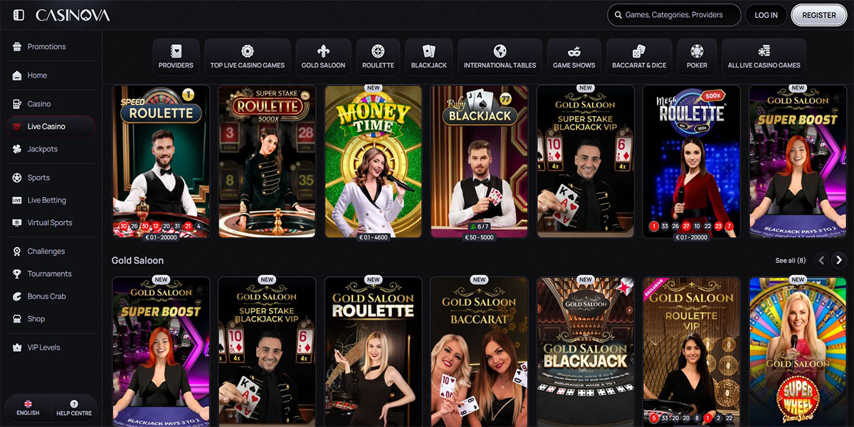 Casinova Casino Live Casino