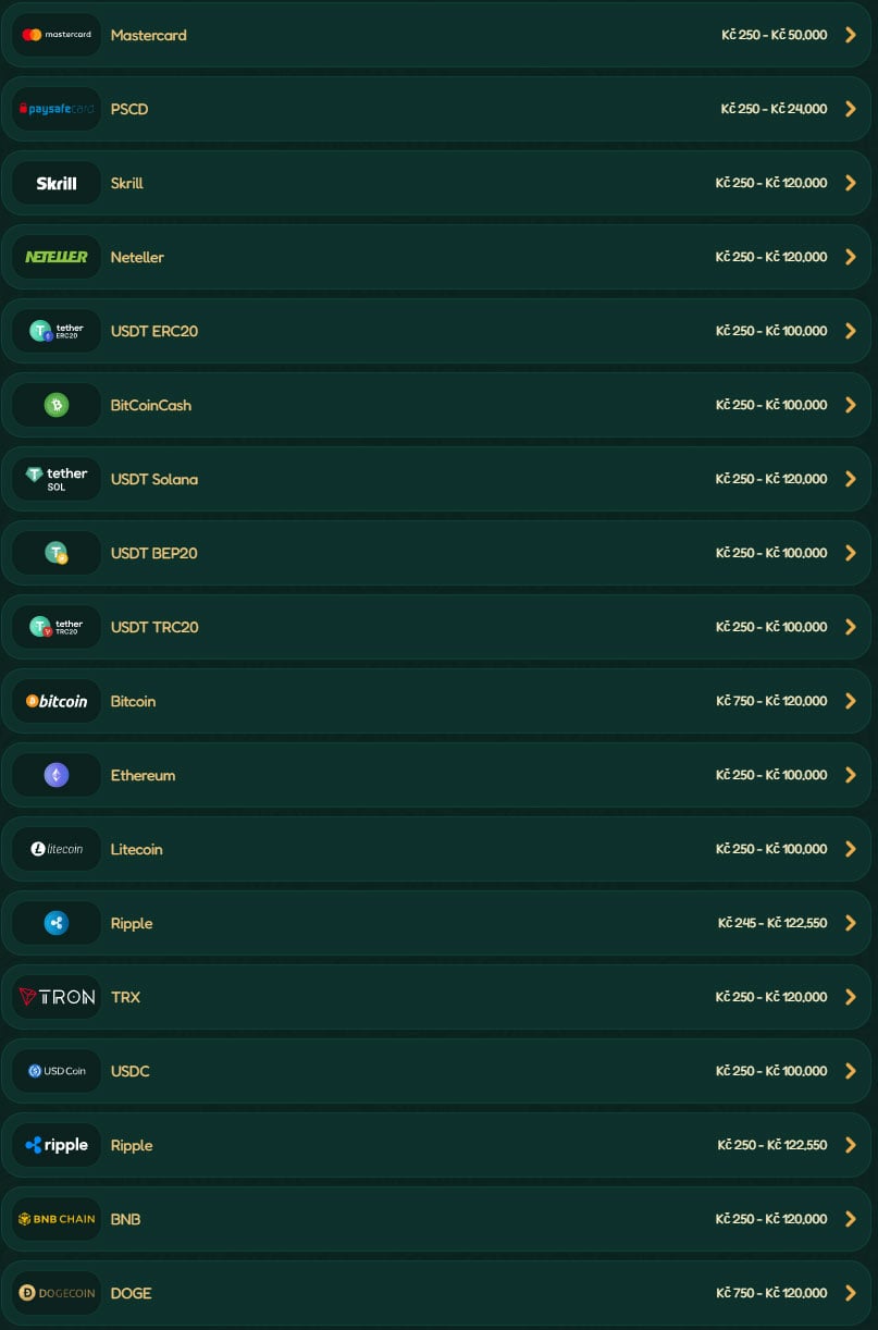 GoKong Casino BE Payments