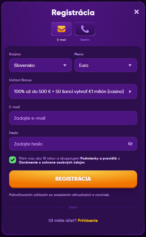 Kingmaker Casino Register