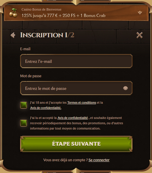 Lanista Casino Register