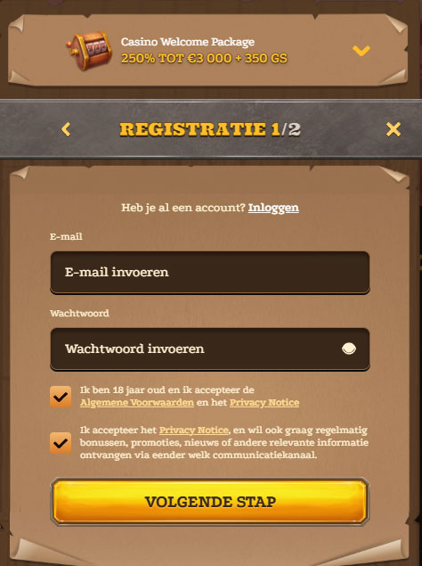 Lizaro Casino Register