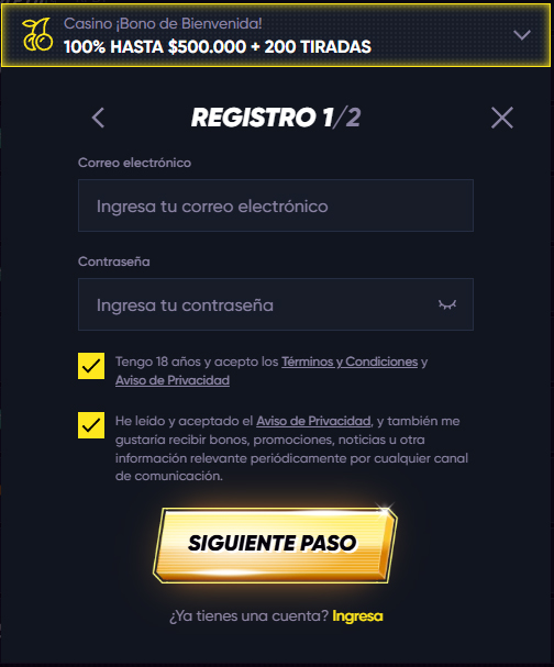 QuickWin-Casino-Chile-Register