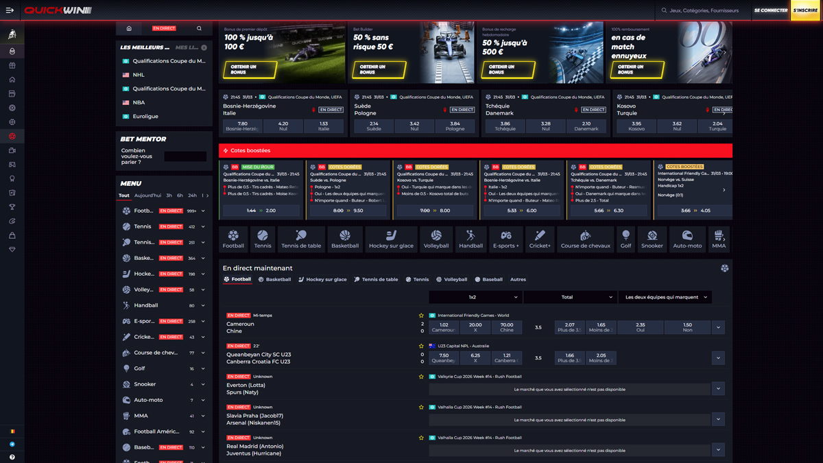 QuickWin Casino Sports-Betting