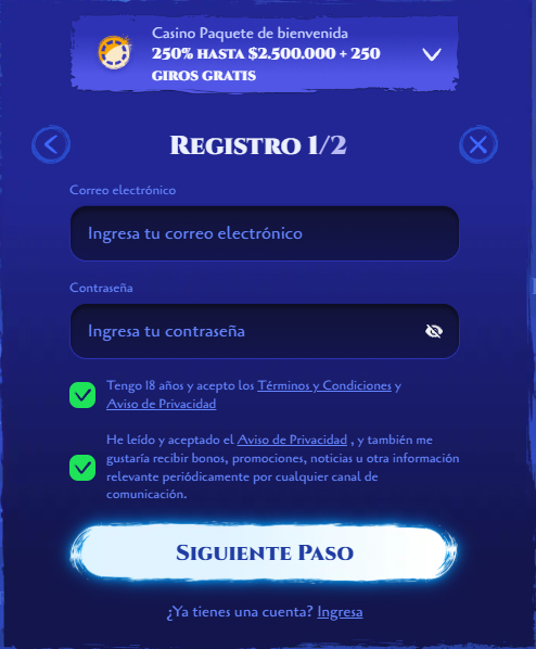 Spinight-Casino-Chile-Register