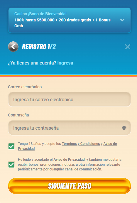 Vegasino-Casino-Chile-Register