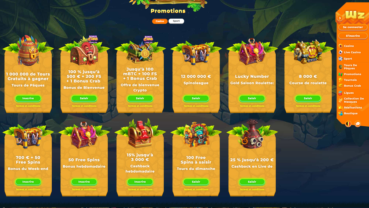 Wazamba Casino Bonussen