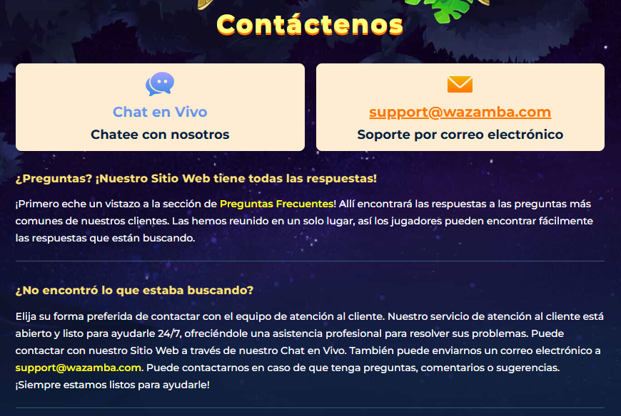 Wazamba-Casino-Chile-Help-Centre