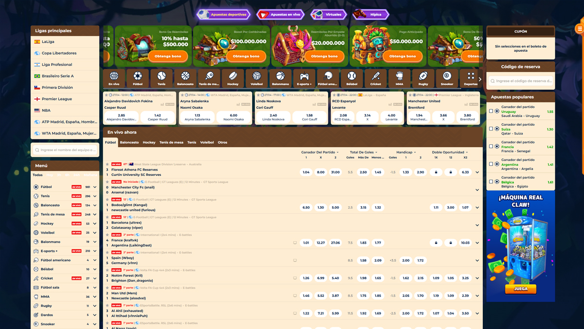 Wazamba-Casino-Chile-Sports-Betting