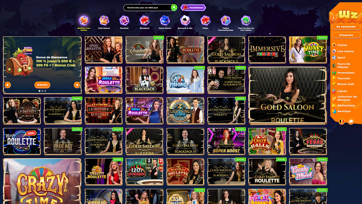 Wazamba Casino Live Casino