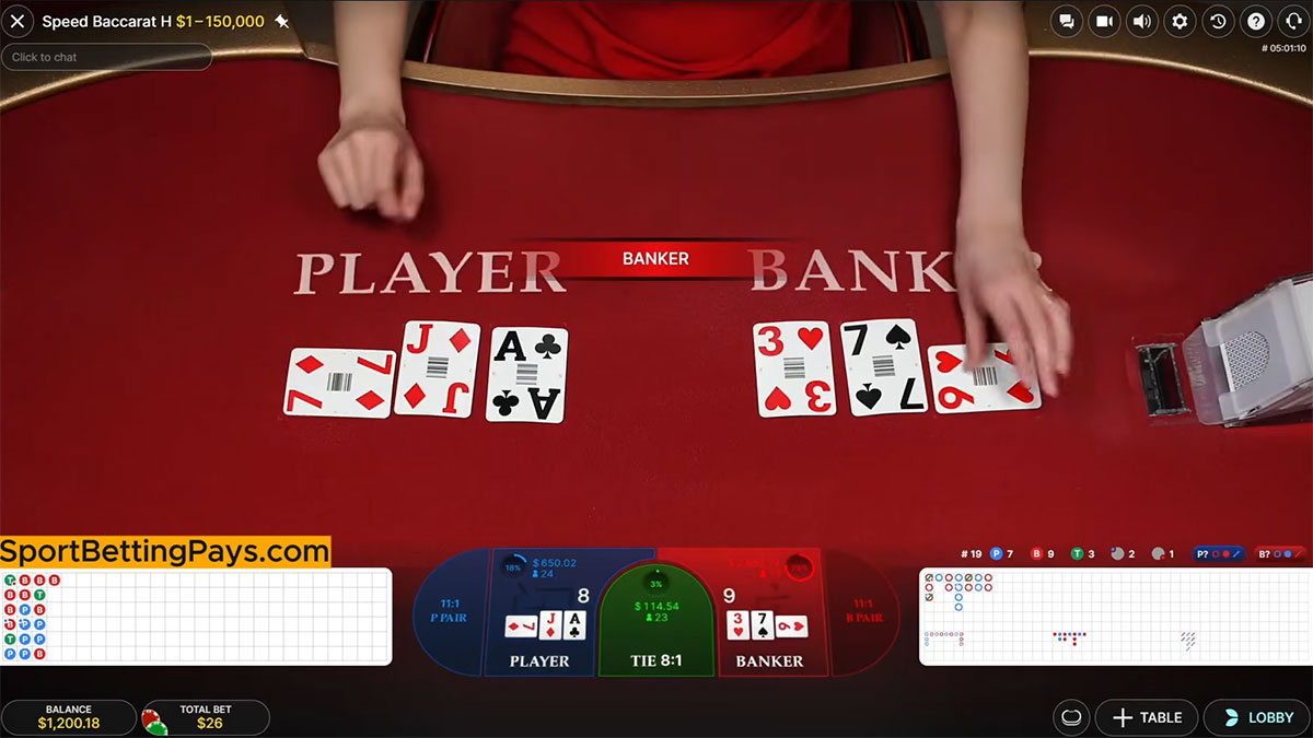Live Baccarat Bankier