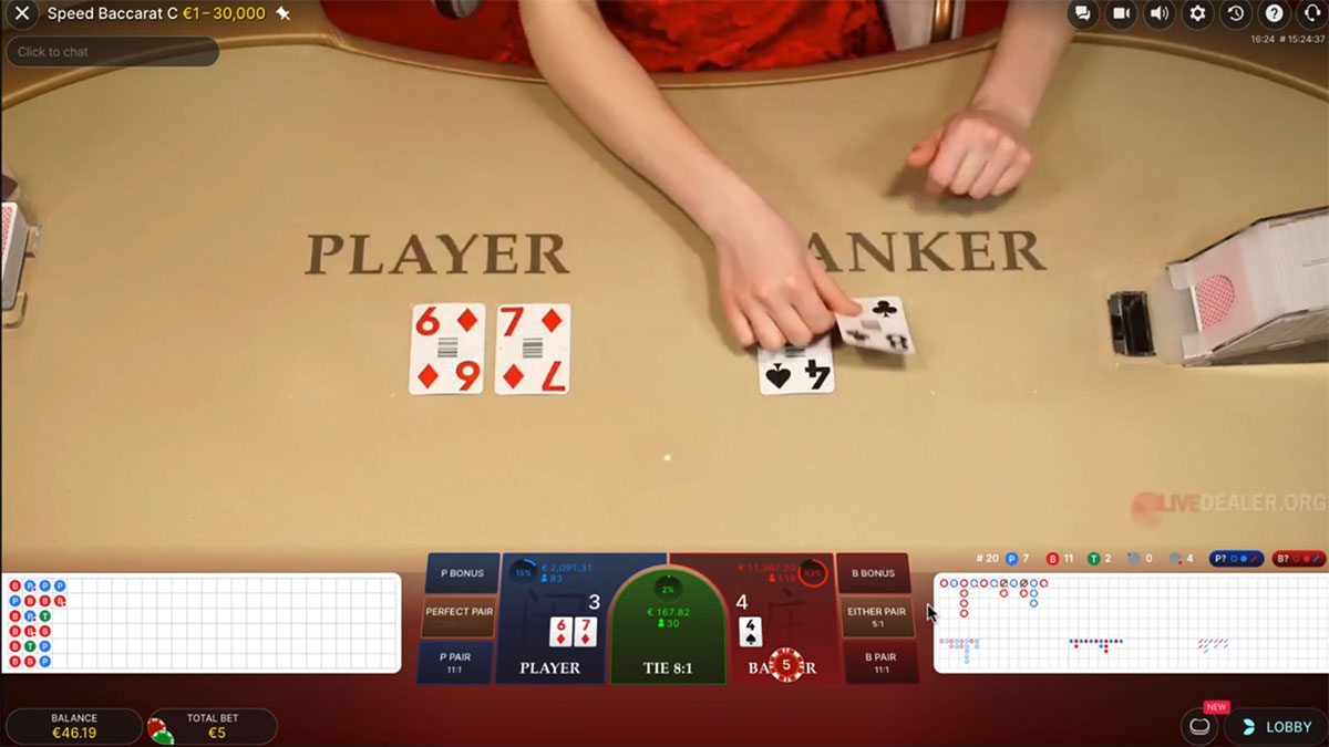 Live Baccarat Kaarten