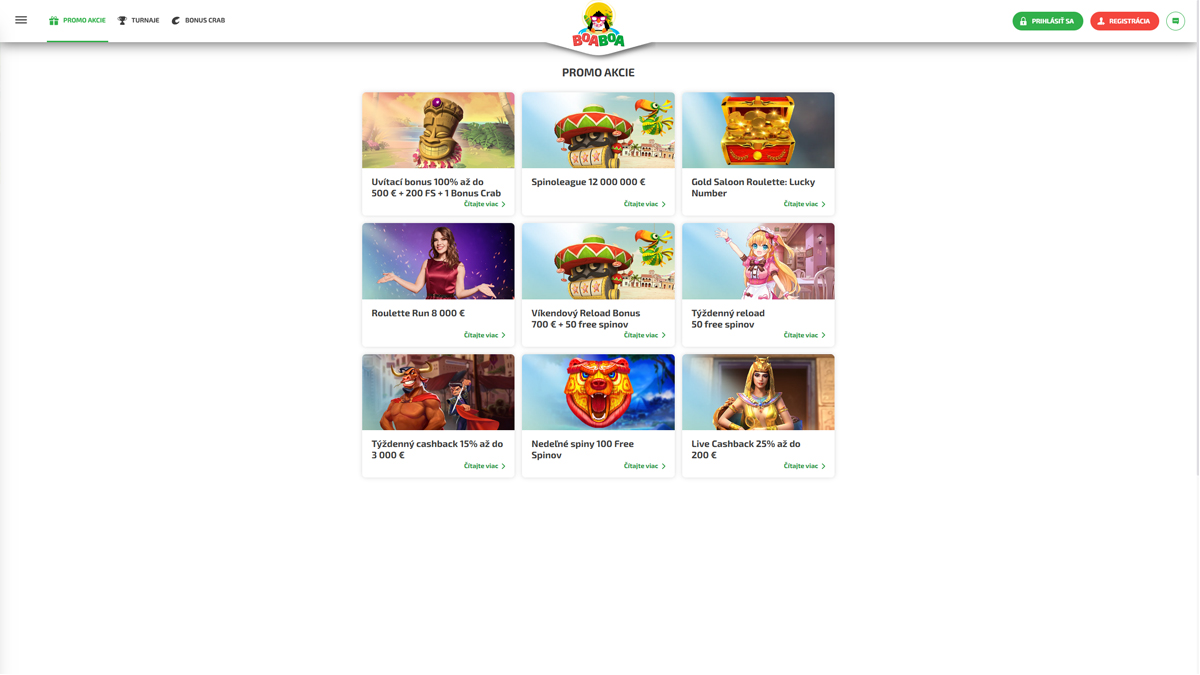 BoaBoa Casino Bonussen