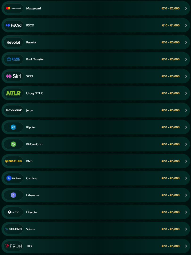 Cashed Casino Payments