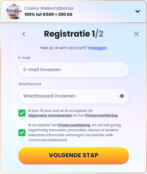 CasinoLab Casino BE Register