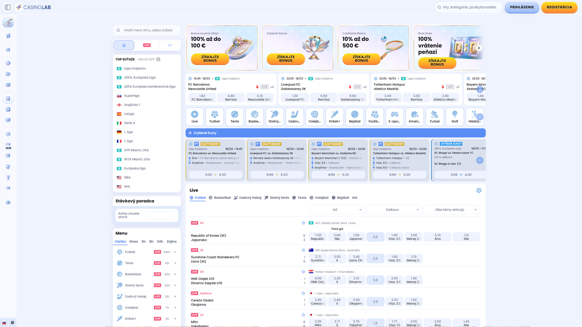 Casinolab Casino Sportweddenschappen