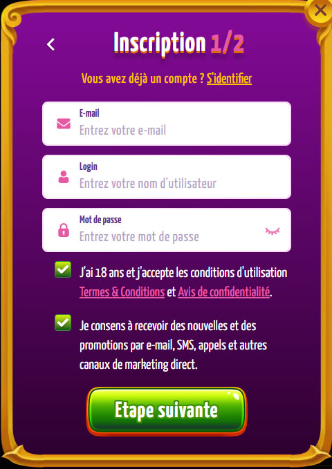 Joker8 Casino BE Register