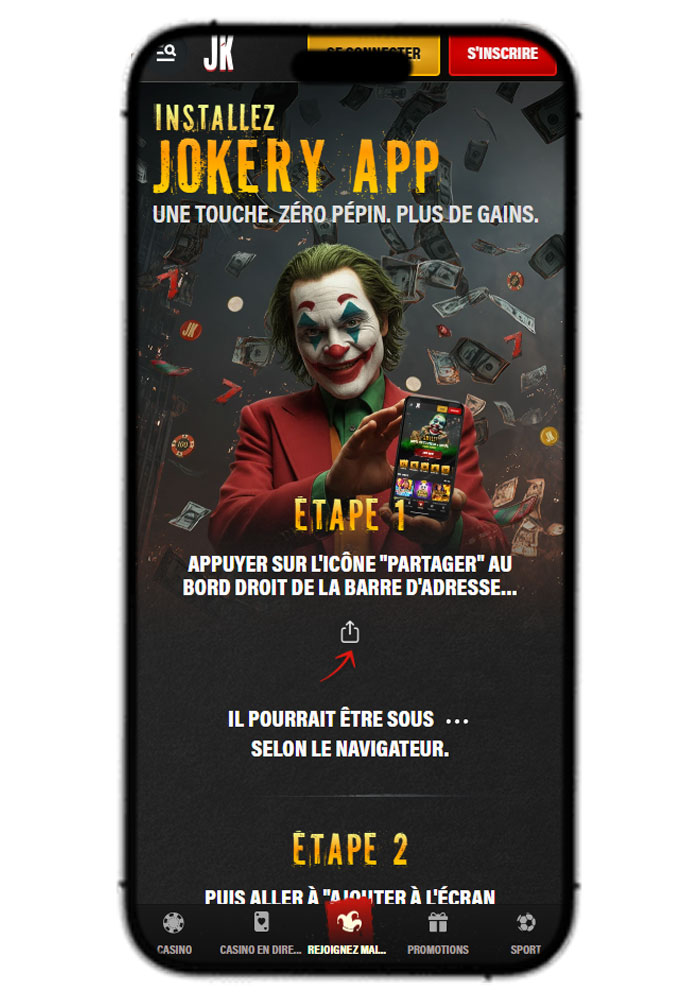 Jokery Casino BE Mobile