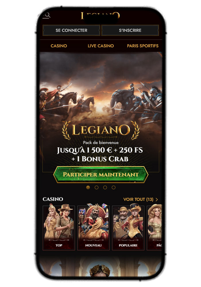 Legiano Casino Mobile