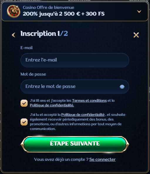 Millioner Casino Register