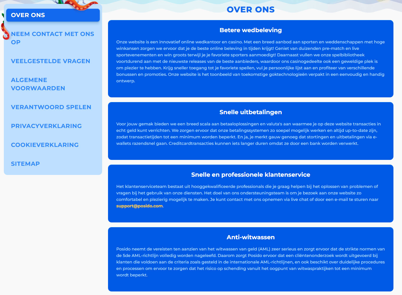 Posido Casino Help-Centre