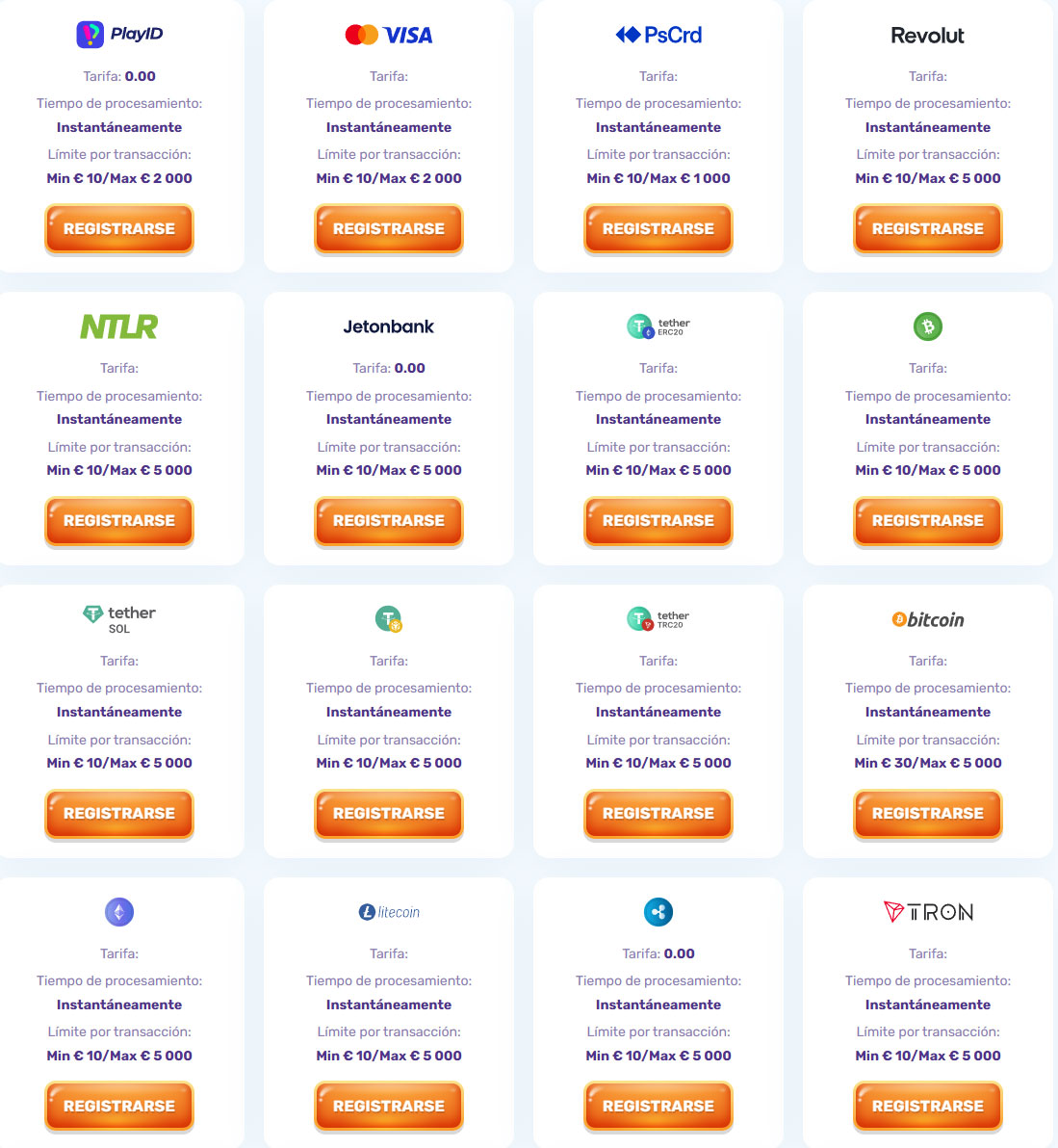 SlotsPalace-Casino-Chile-Payments