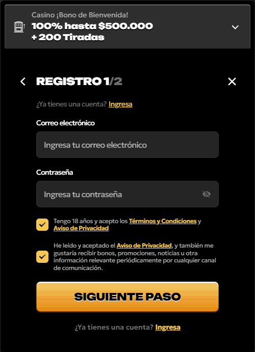 Spinsy-Casino-Chile-Register