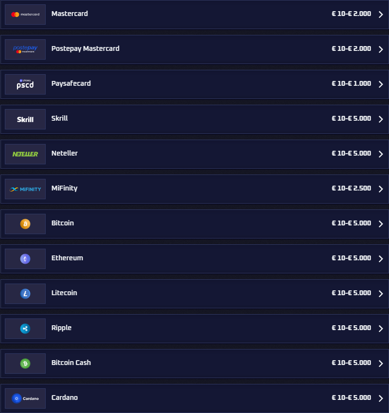 Sportaza Casino Payments
