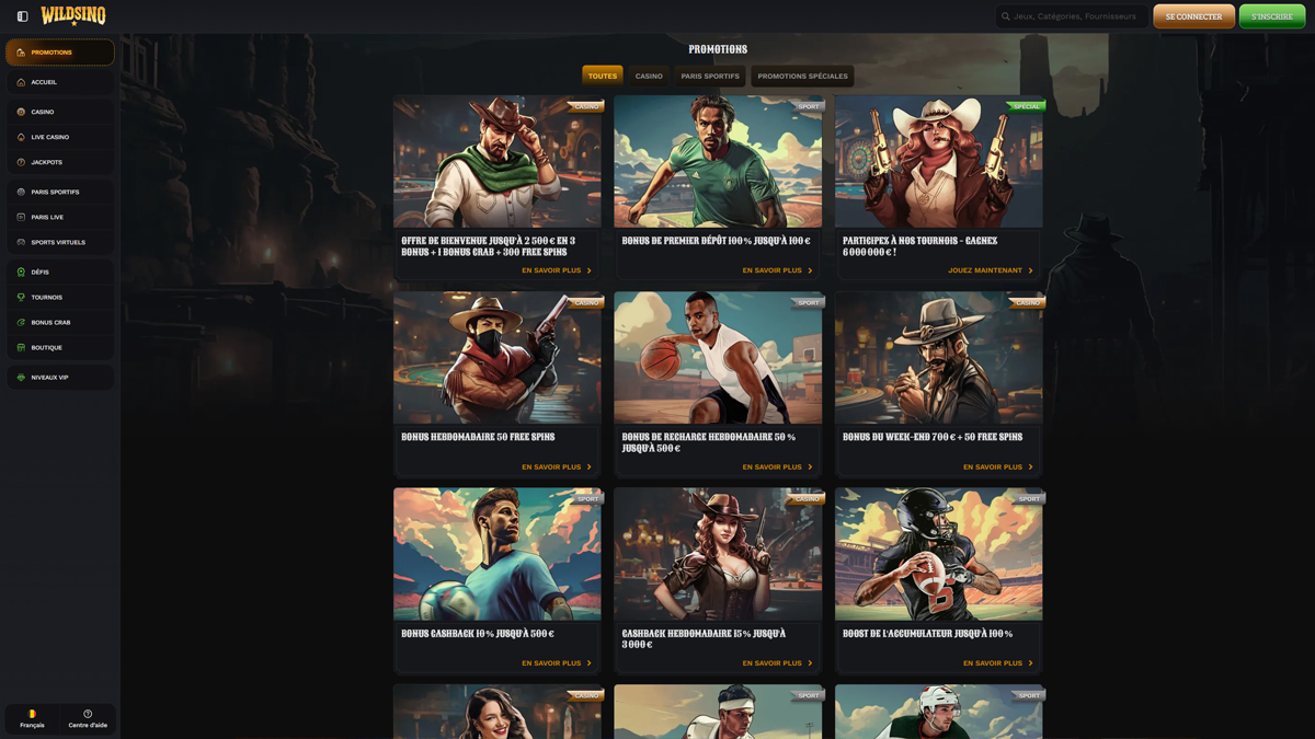 Wildsino Casino Bonussen