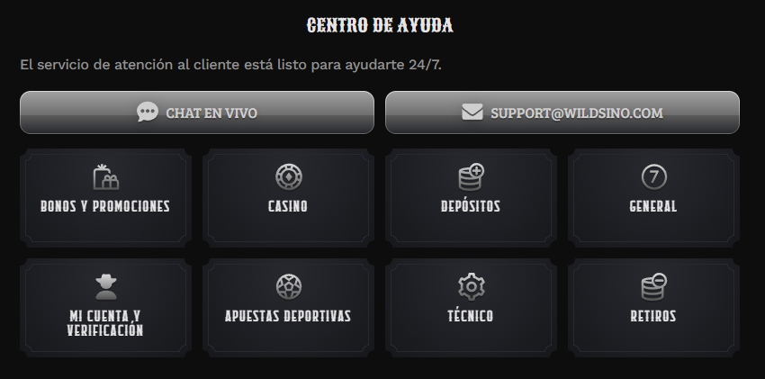 Wildsino-Casino-Chile-Help-Centre
