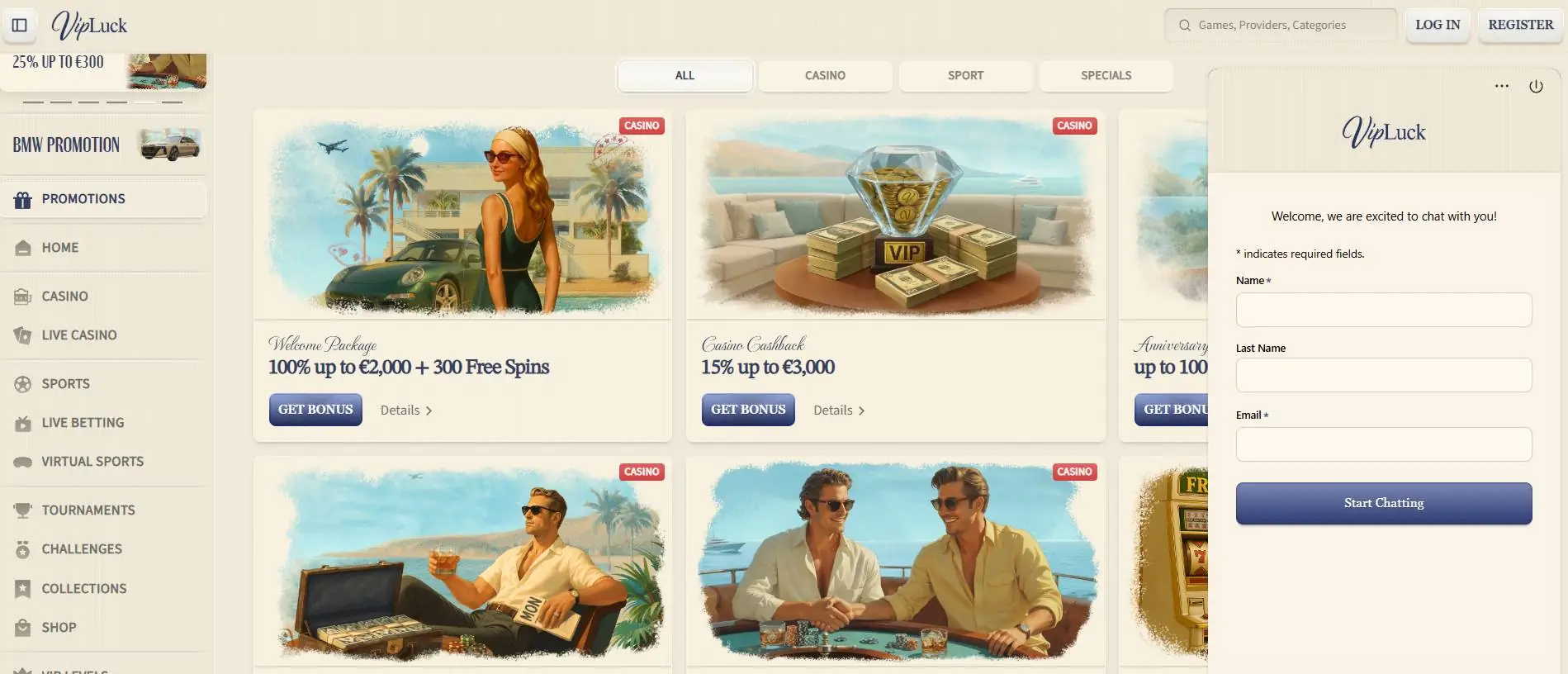 VIP Luck Casino klantenservice
