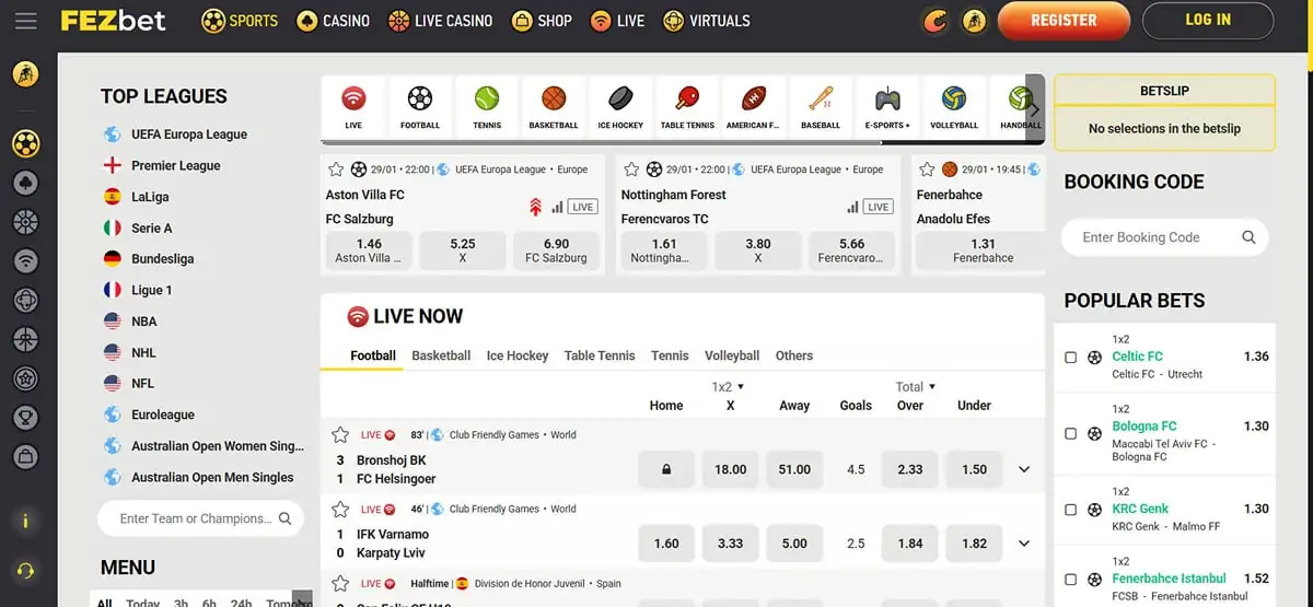 FezBet sportweddenschappen