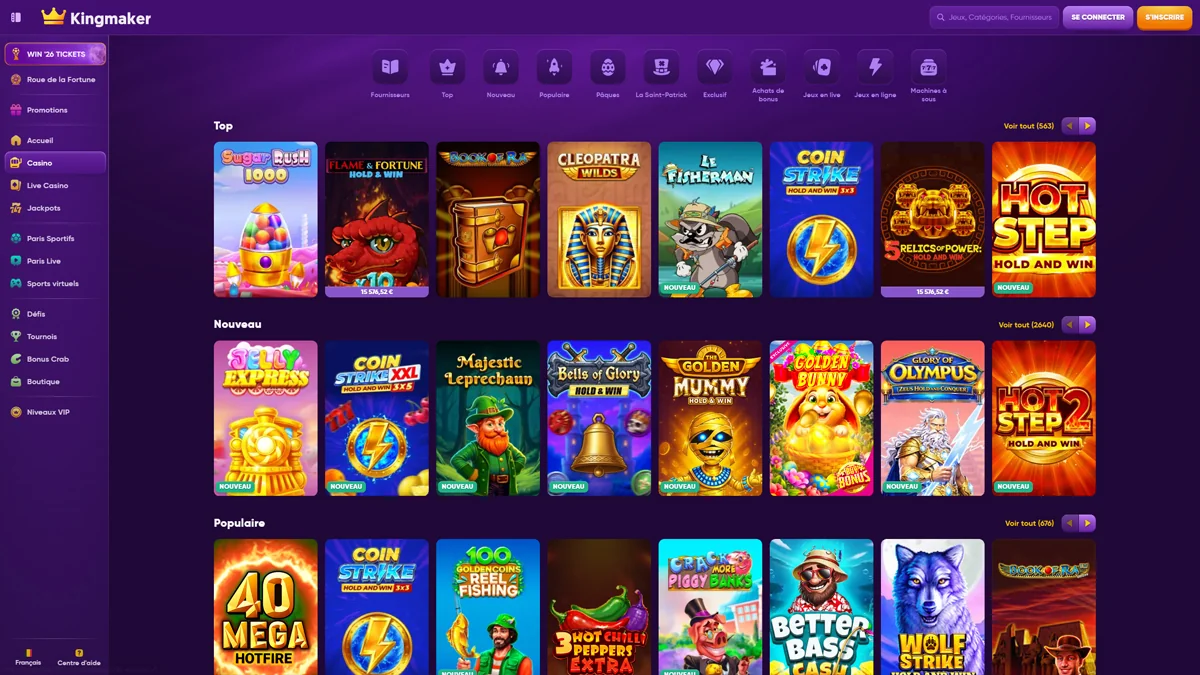 Kingmaker Casino Slots